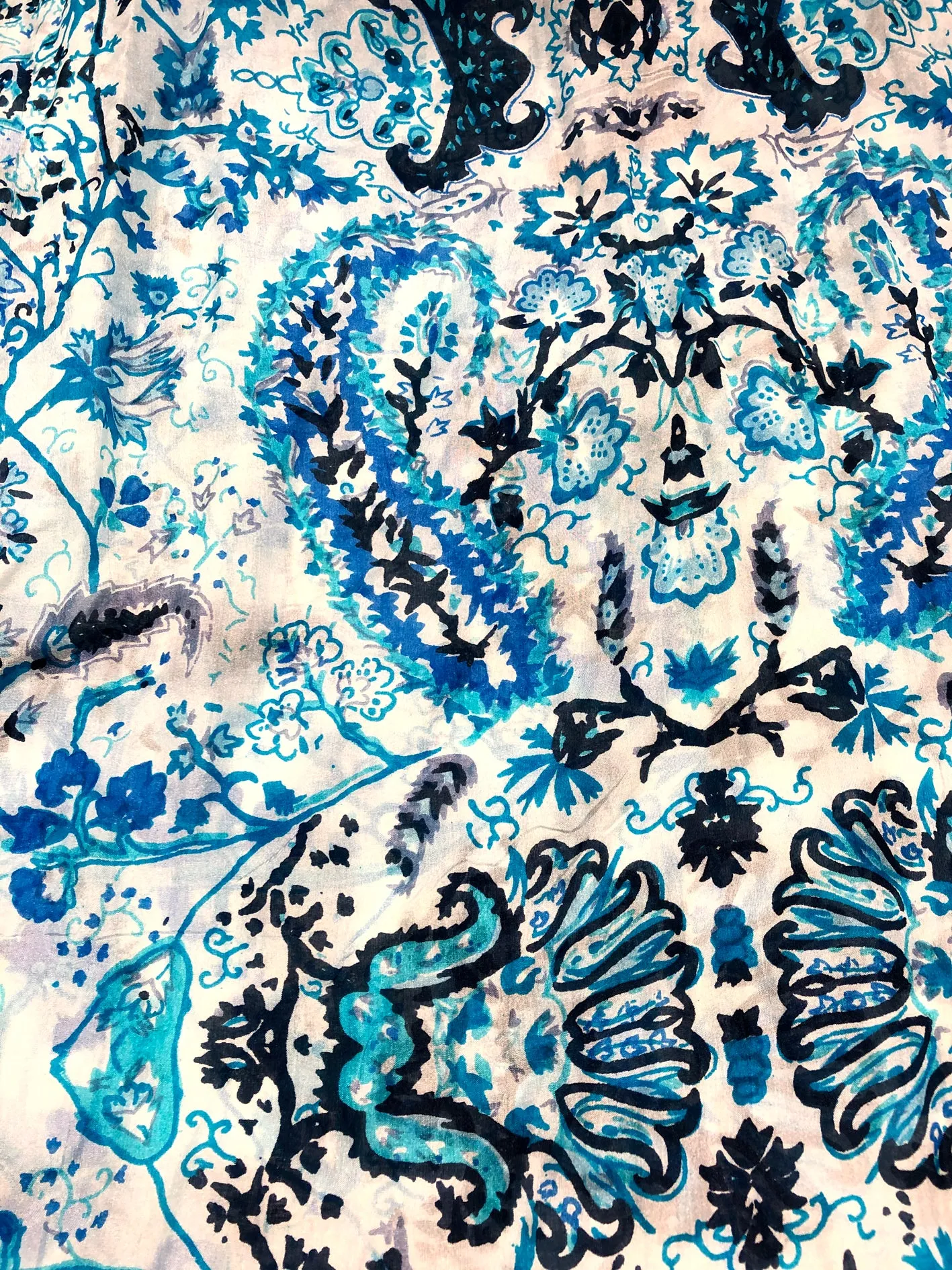 100% Natural Silk Printed XL Foulard ref-rfxlfs0021