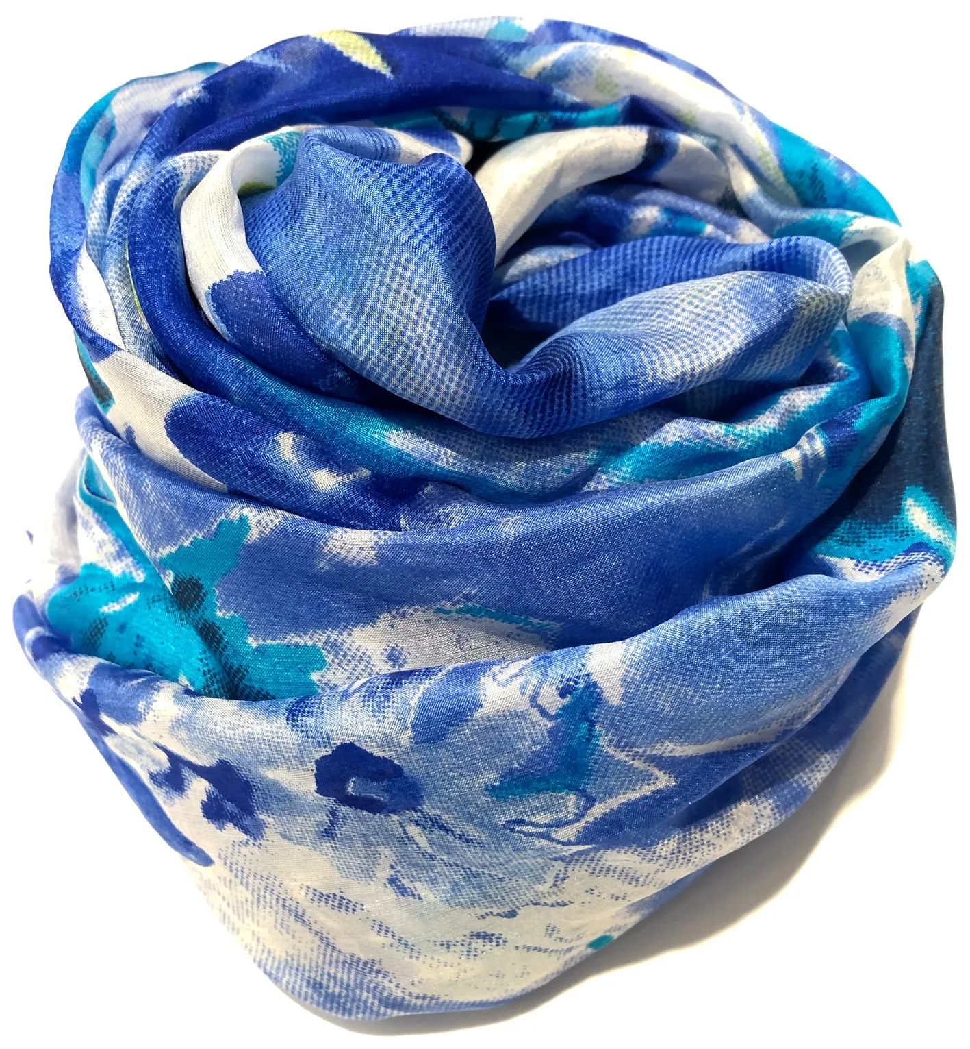 100% Natural Silk Printed XL Foulard ref-rfxlfs0047