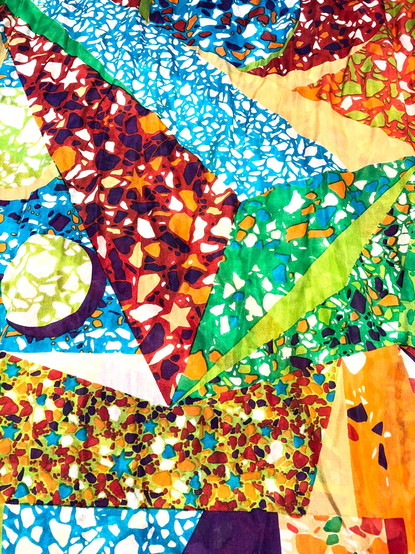 100% Natural Silk Printed XL Foulard ref-rfxlfs0051