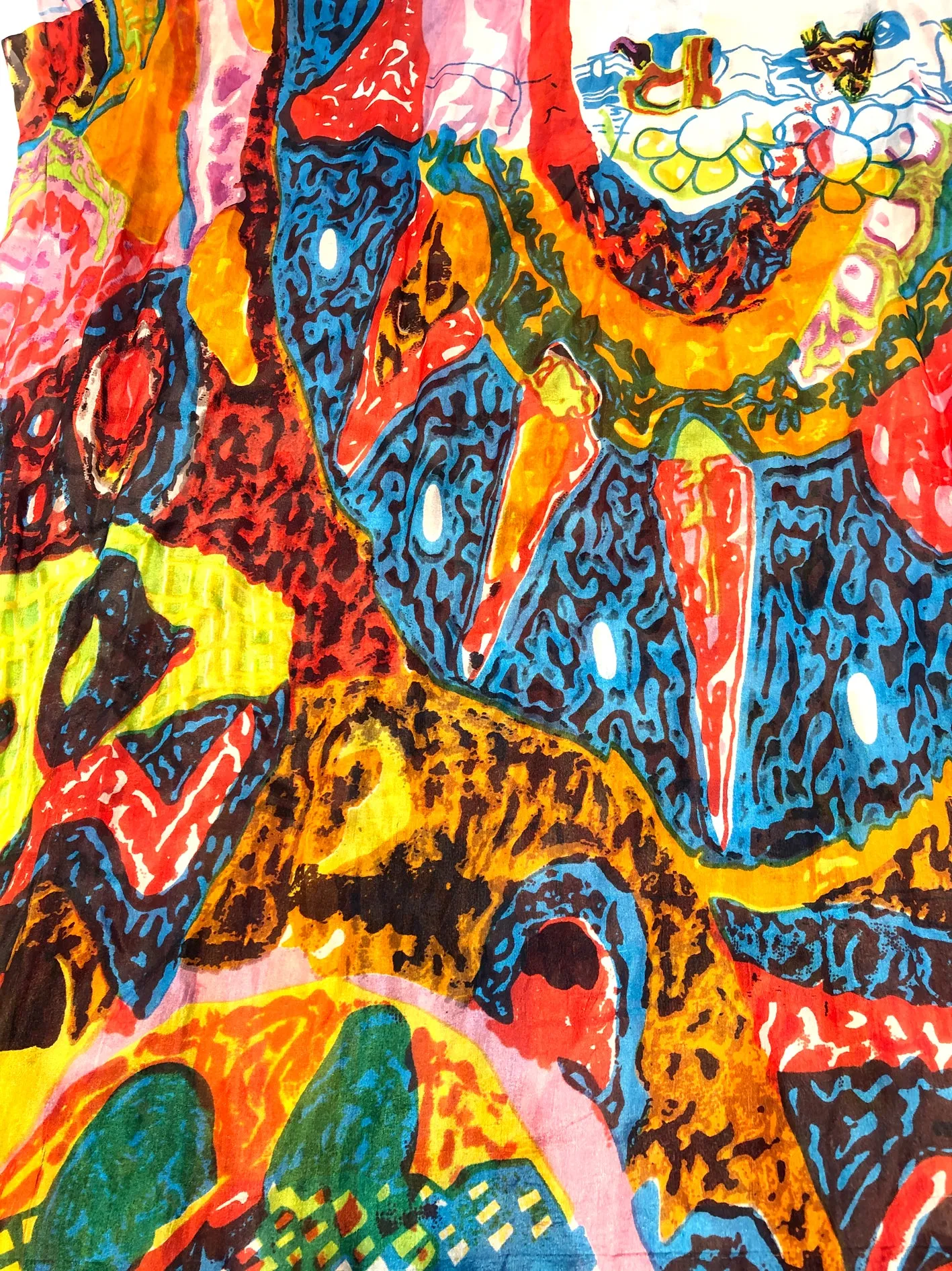 100% Natural Silk Printed XL Foulard ref-rfxlfs0061