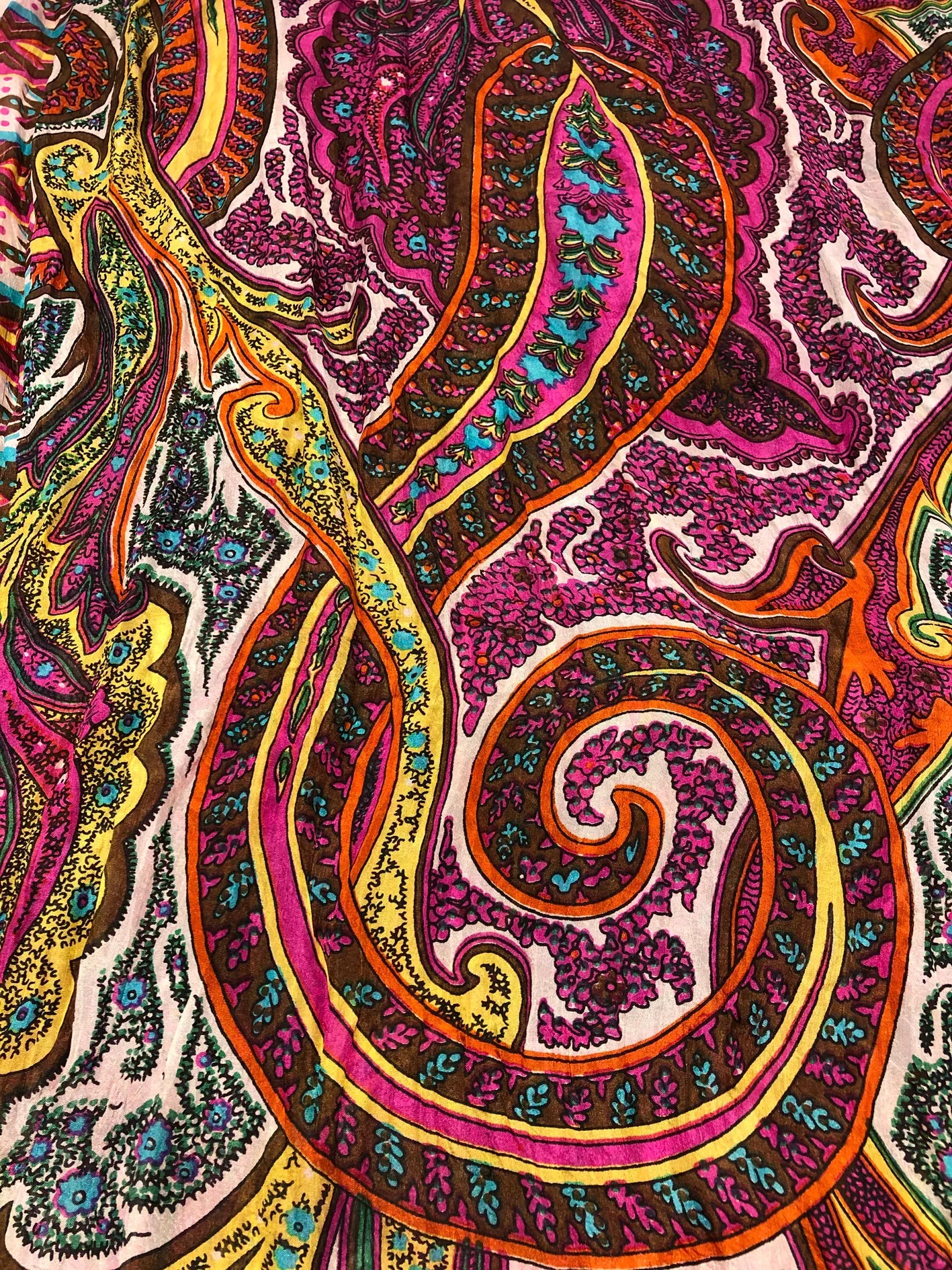 100% Natural Silk Printed XL Foulard ref-rfxlfs0073