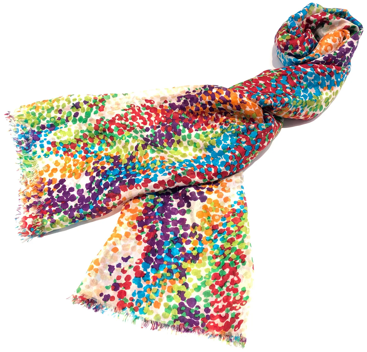 100% Natural Silk Printed XL Foulard ref-rfxlfs0088