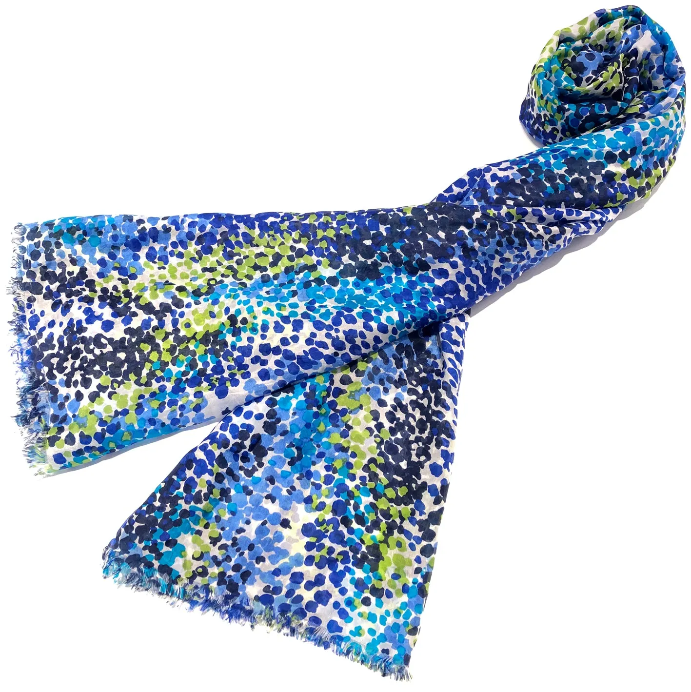 100% Natural Silk Printed XL Foulard ref-rfxlfs0089