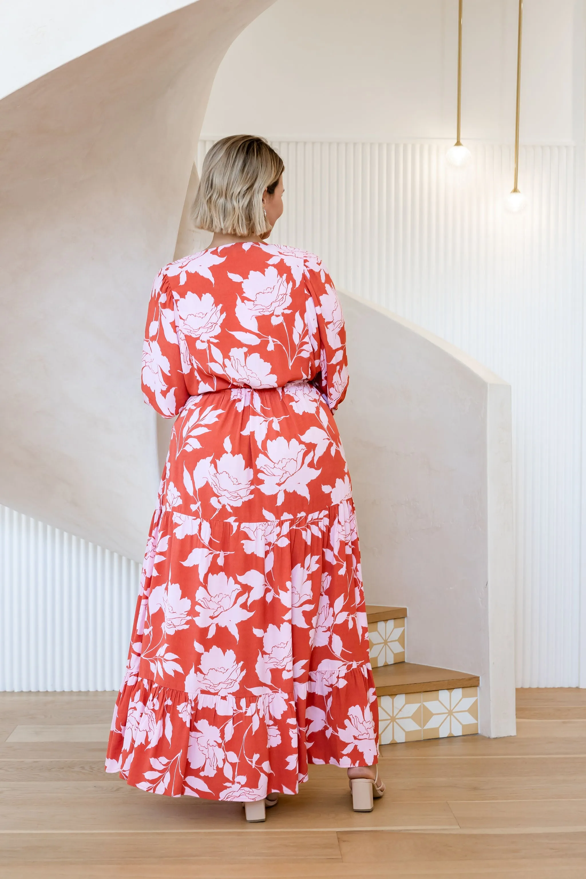 Addison Maxi Dress in Flores