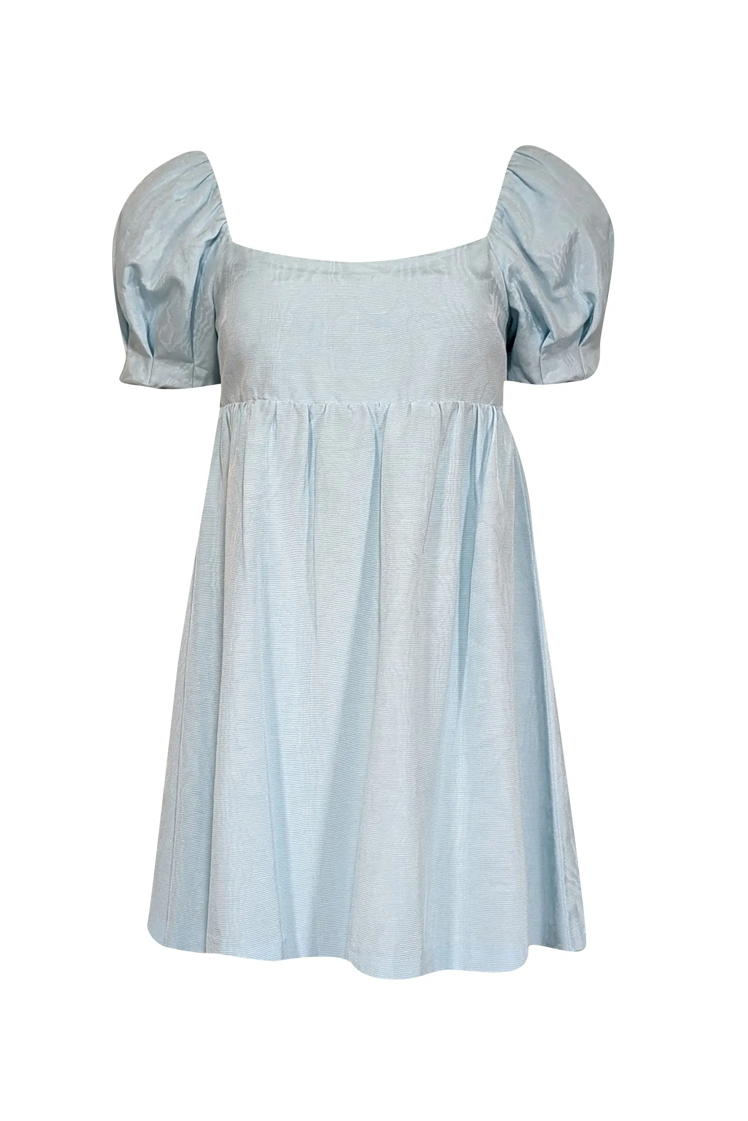 Alice & Olivia - Light Blue Puff Sleeve Babydoll Dress Sz 4
