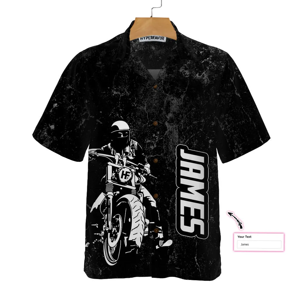American Motorcycle Indian For Old Biker Custom Hawaiian Shirt, Personalized Riding Skull Native American Shirt