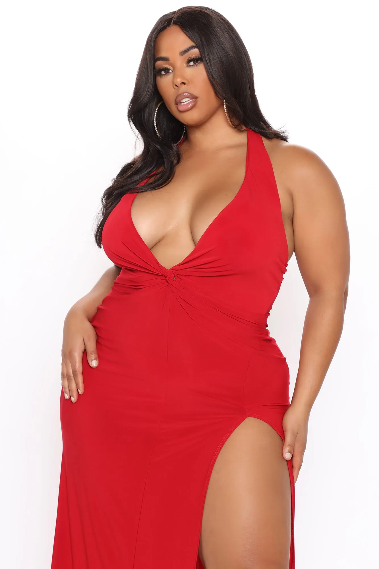 Asking You Out Maxi Dress - Burgundy
