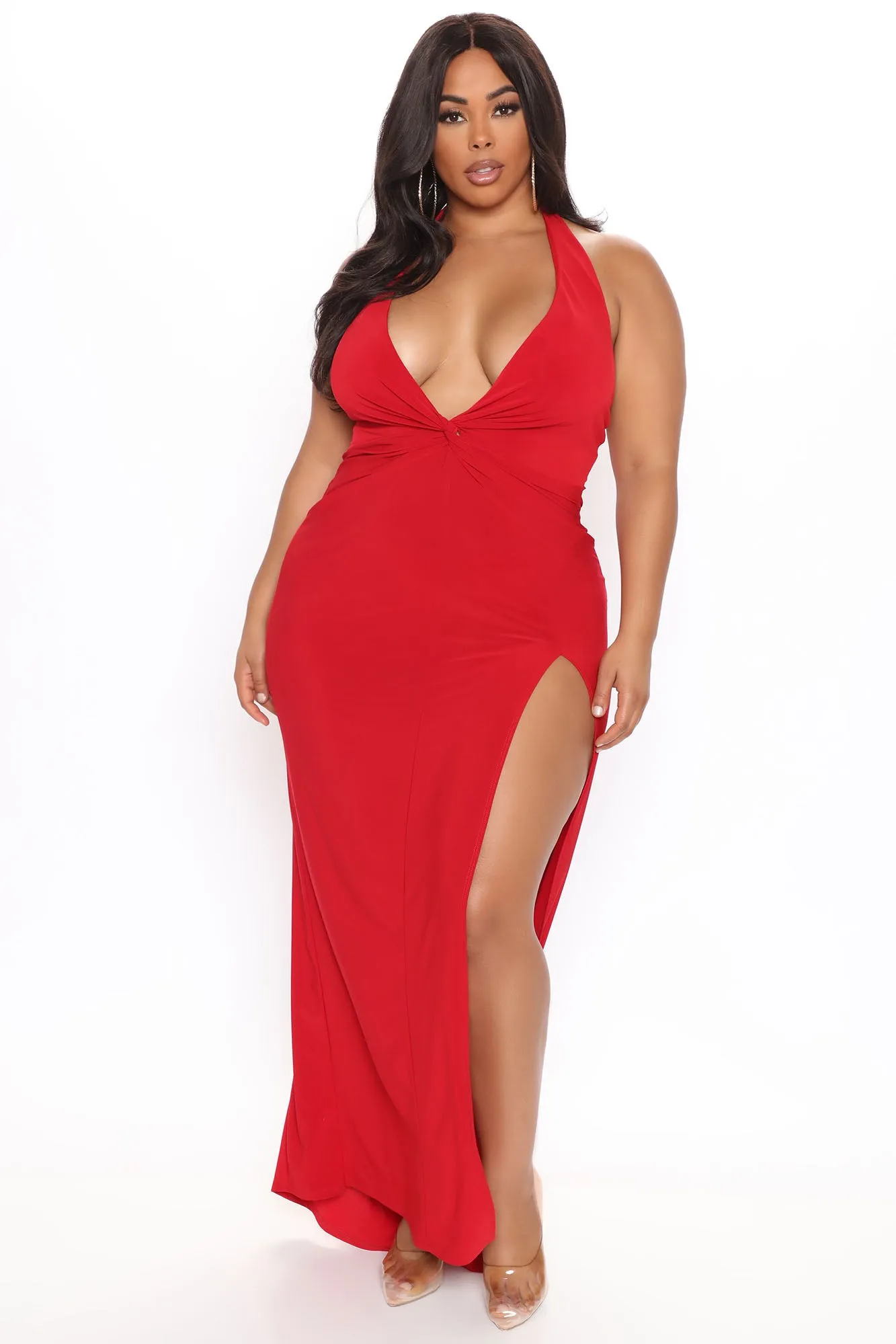 Asking You Out Maxi Dress - Burgundy