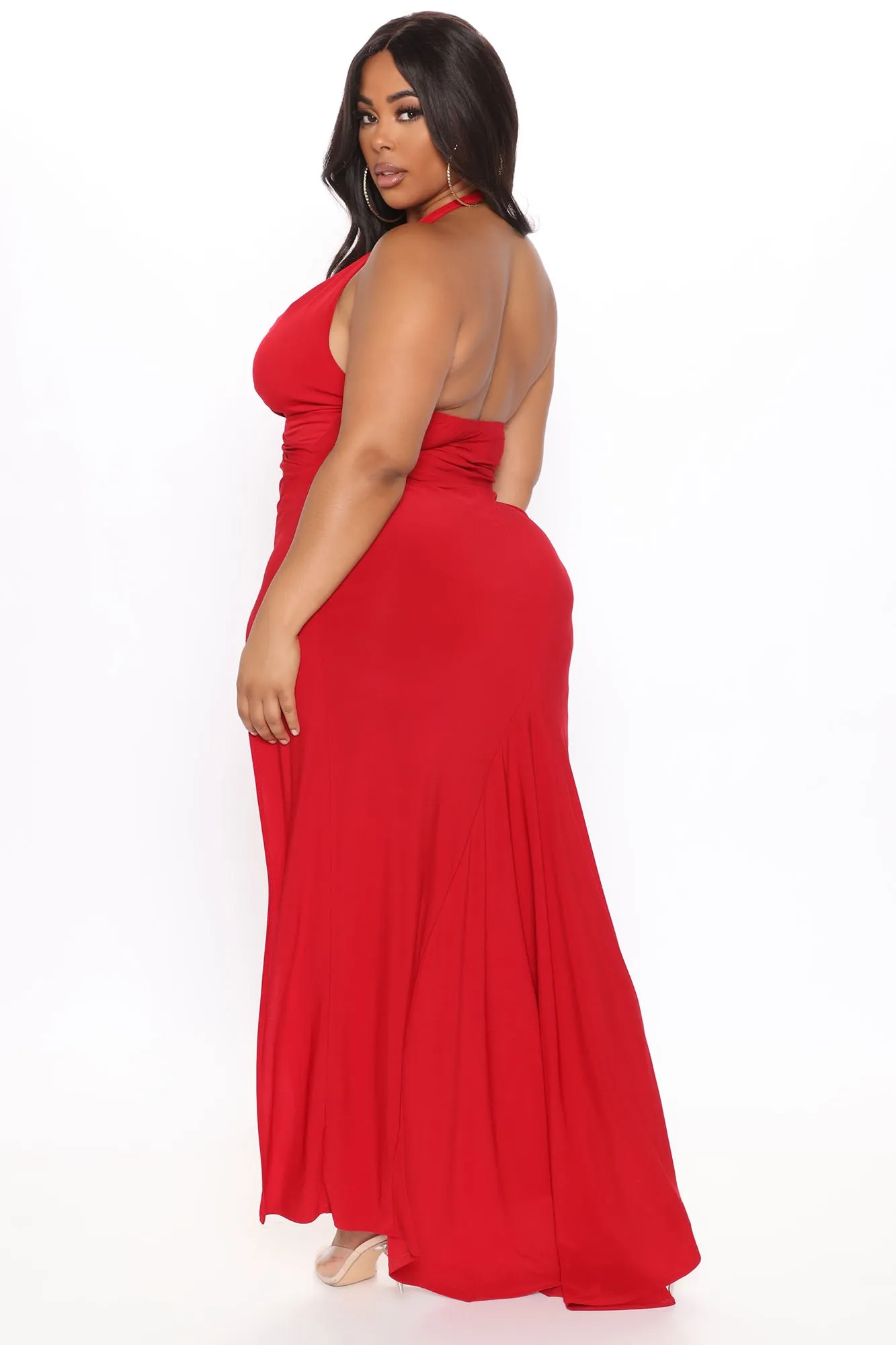 Asking You Out Maxi Dress - Burgundy