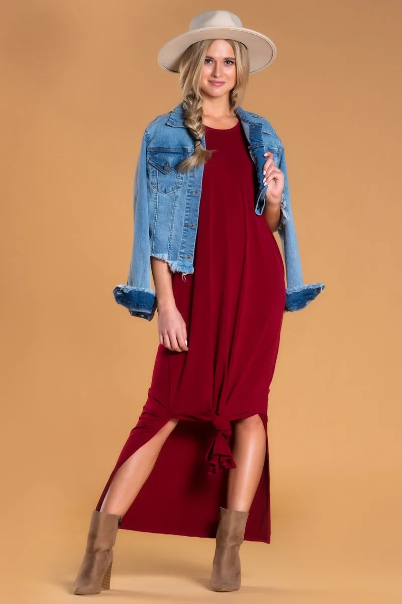 Brigitte Brianna Pocket Maxi Dress