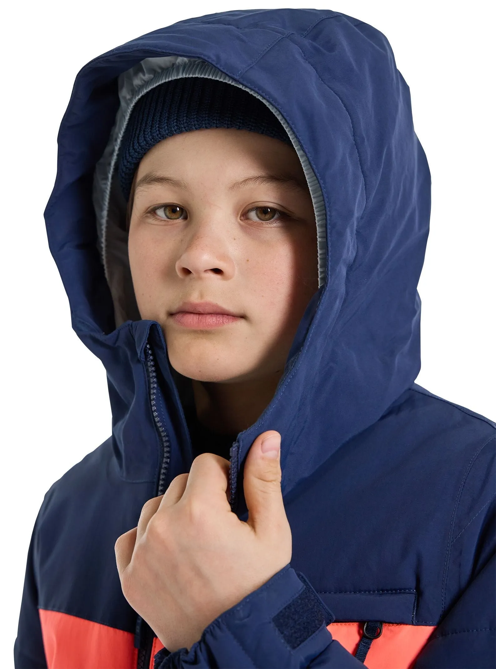 BURTON Boys Ropedrop Snowboard Jacket Dress Blue/Ballad Blue/Tetra Orange 2023