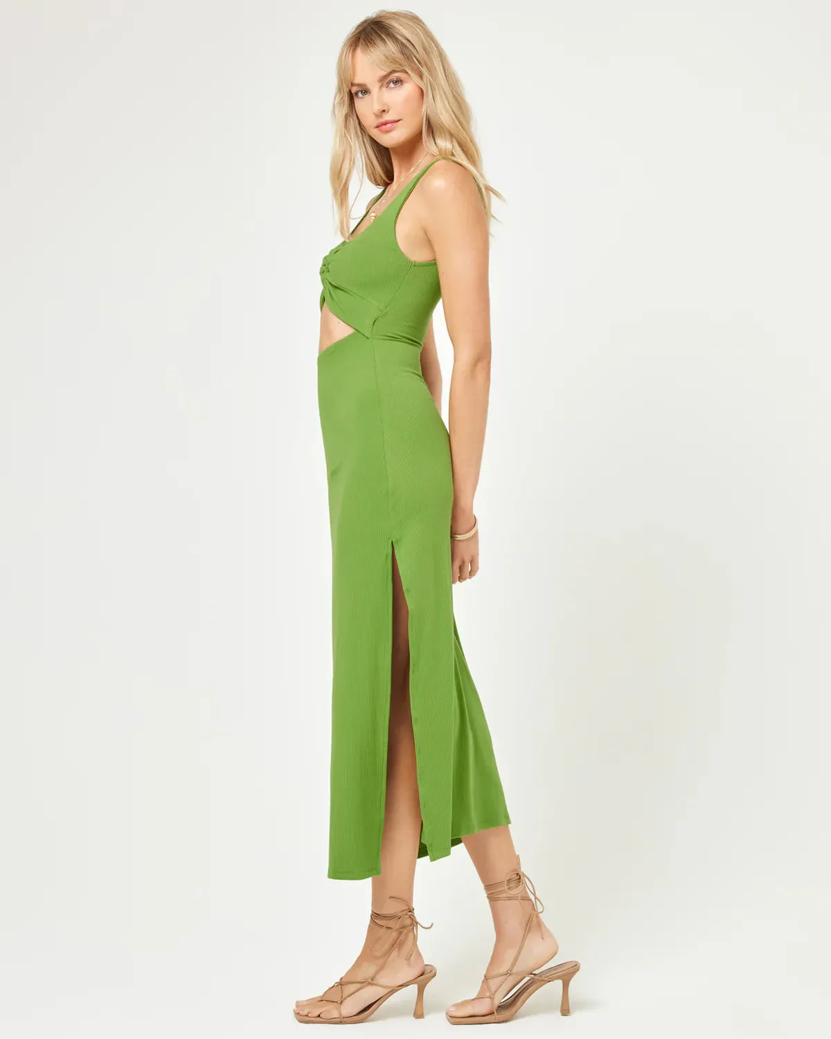 Camille Midi Dress- Vine