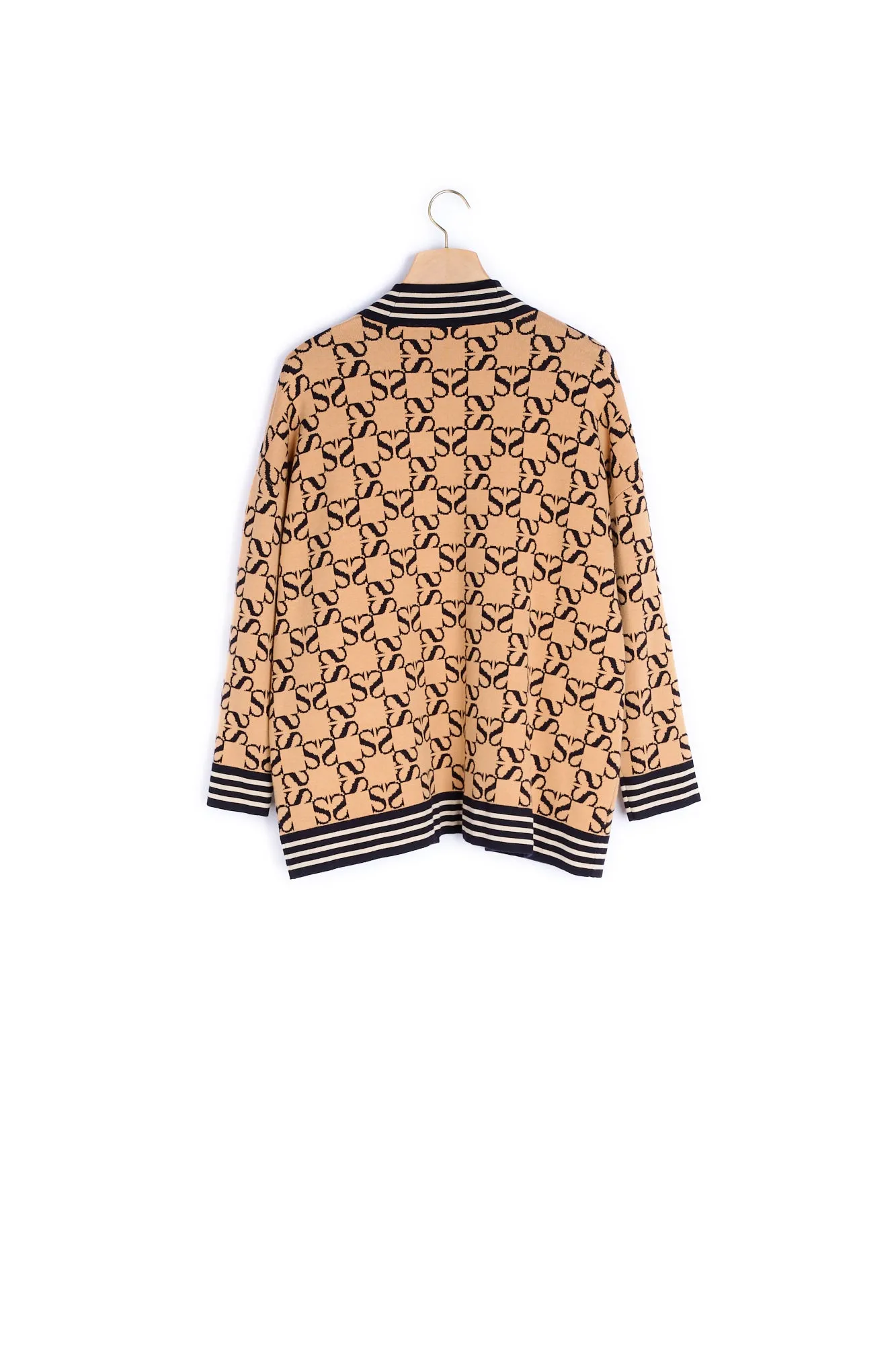 Cardigan oversize réversible