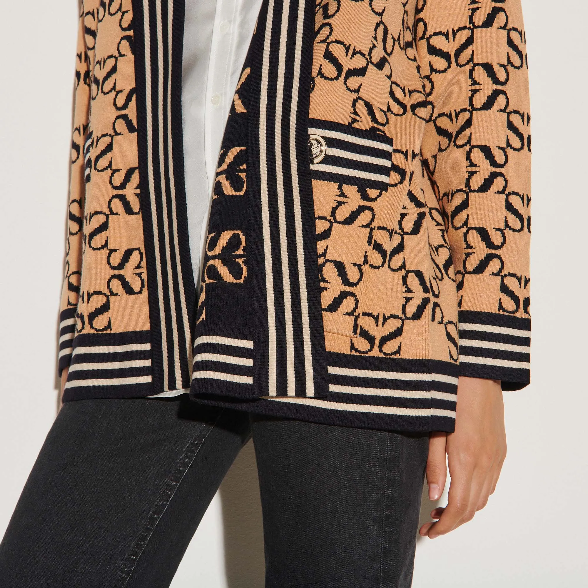 Cardigan oversize réversible