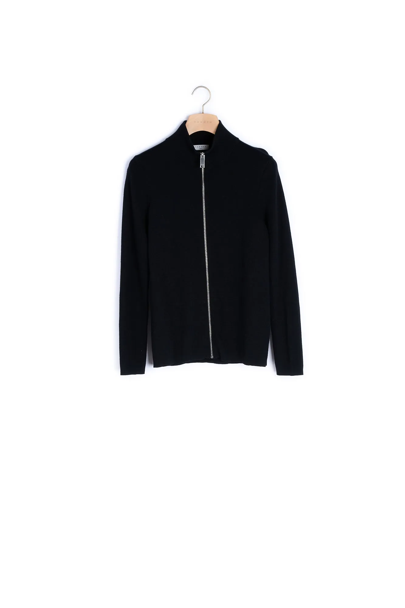 Cardigan zippé en laine