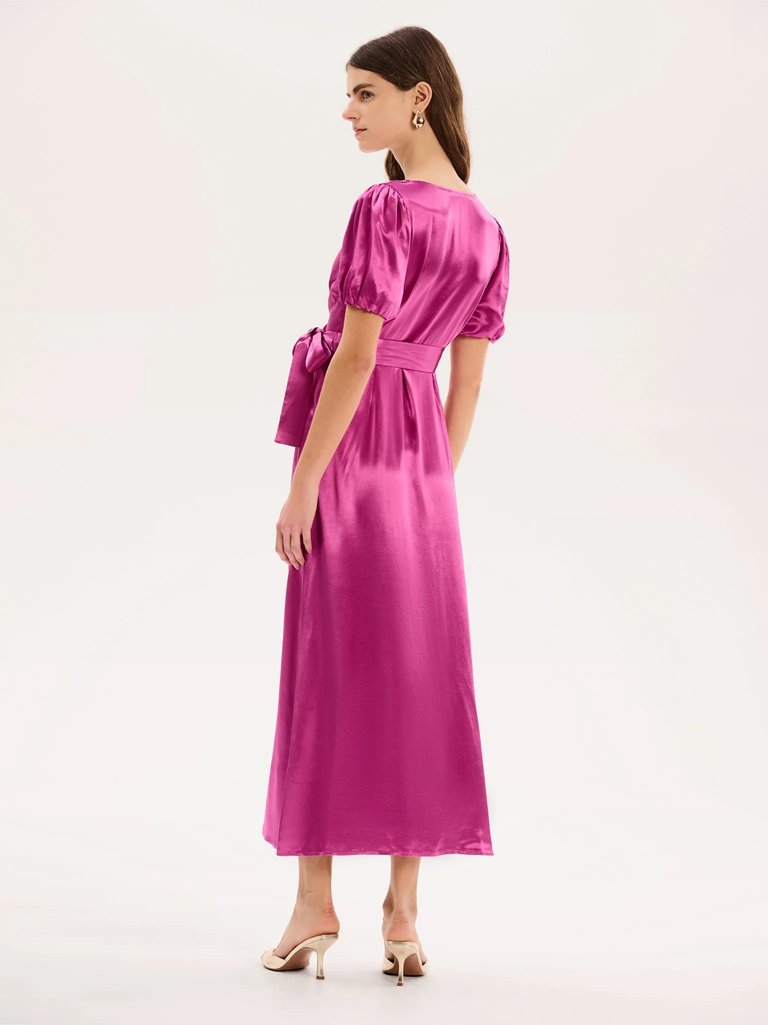 Citrine Dress in Magenta