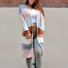 Color Block Cardigan