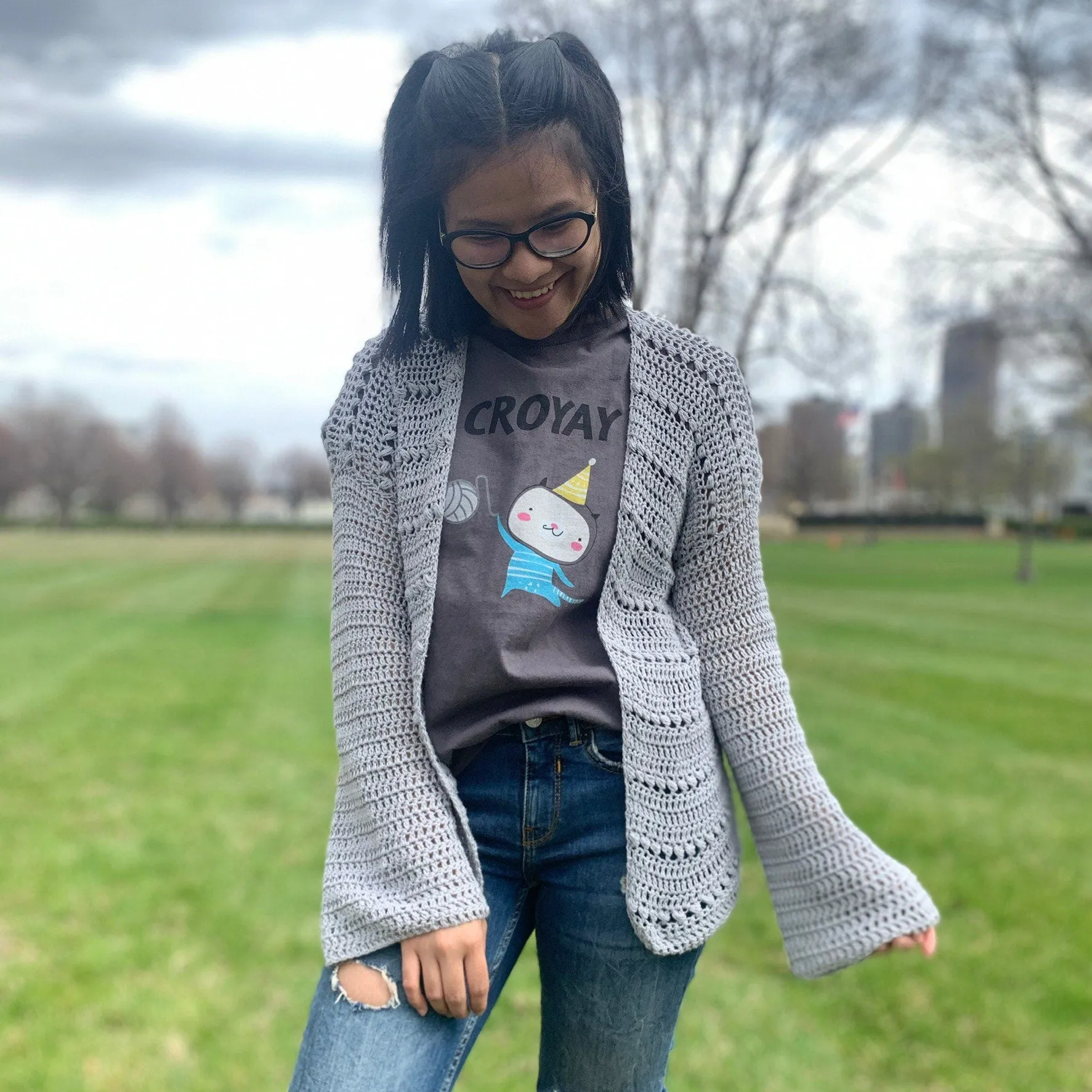 Crochet cardigan pattern. PDF file, photo tutorial and video tutorial sizes XS-XXL, crochet  pattern, crochet cardigan