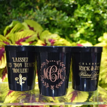 Custom Love, Laughter, and Happily Ever After Stadium Cups