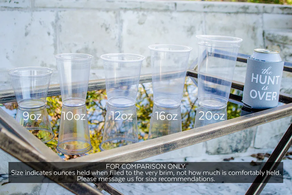 Custom Monogrammed Soft Plastic Cups