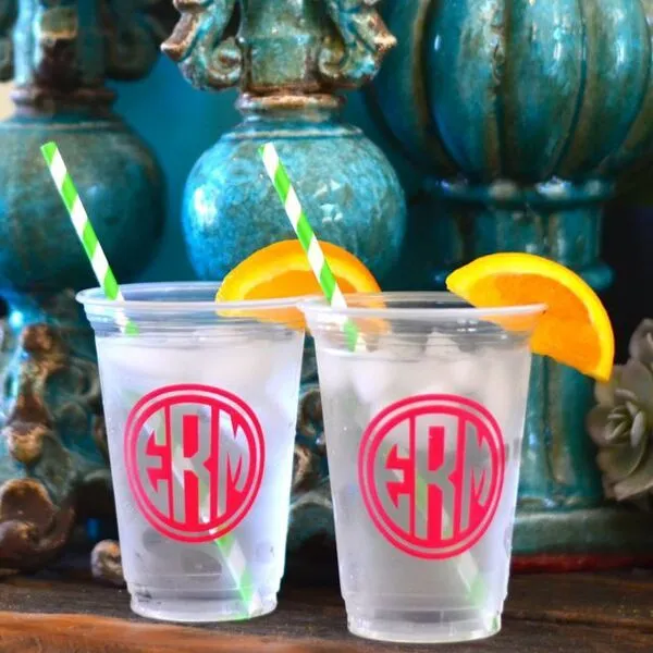 Custom "At Last" Soft Plastic Party Cups