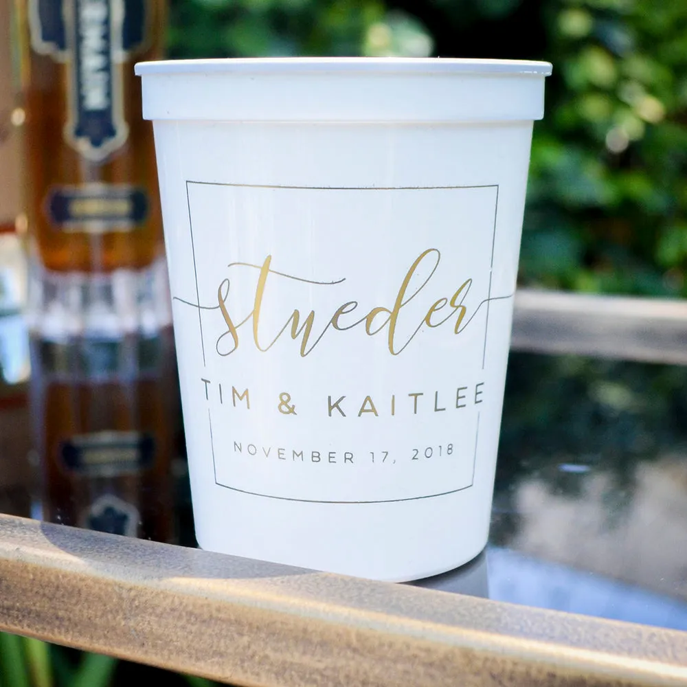 Custom Wedding Reception Stadium Cups