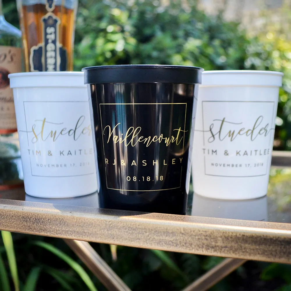 Custom Wedding Reception Stadium Cups