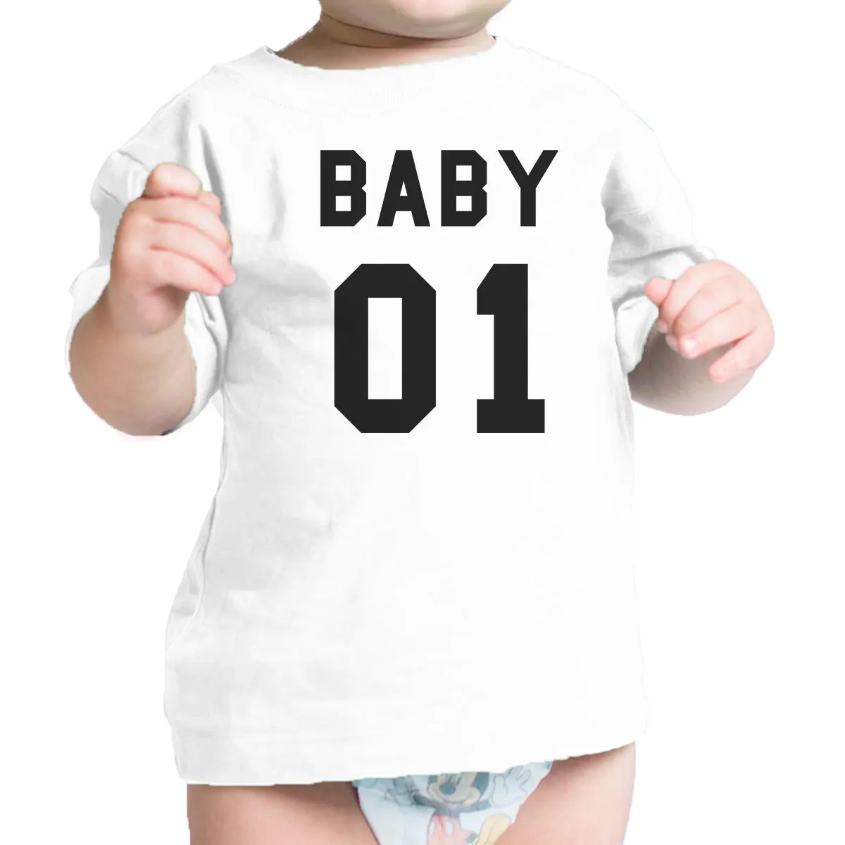 Daddy 01 Mens White Tee Round Neck Graphic Tee Shirt Gift For Dads