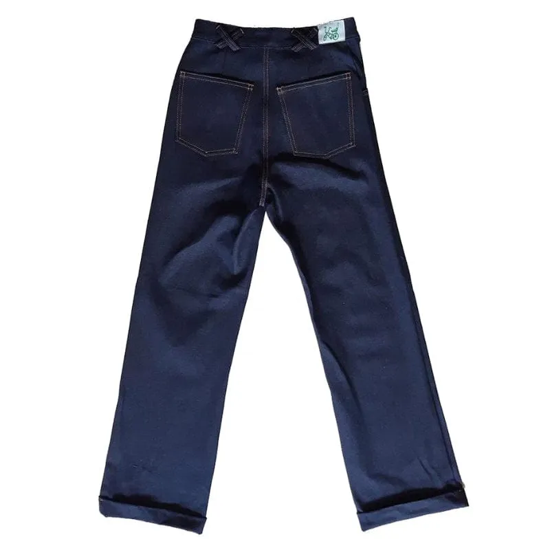 Dragstar Wide Leg Jeans in Dark Denim