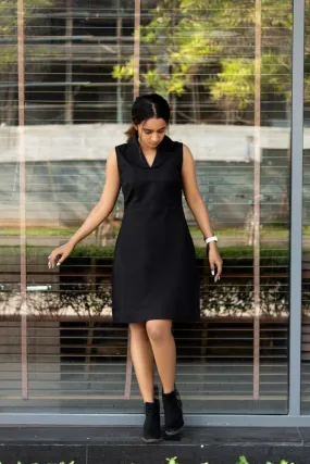Drop Collar A-Line Dress