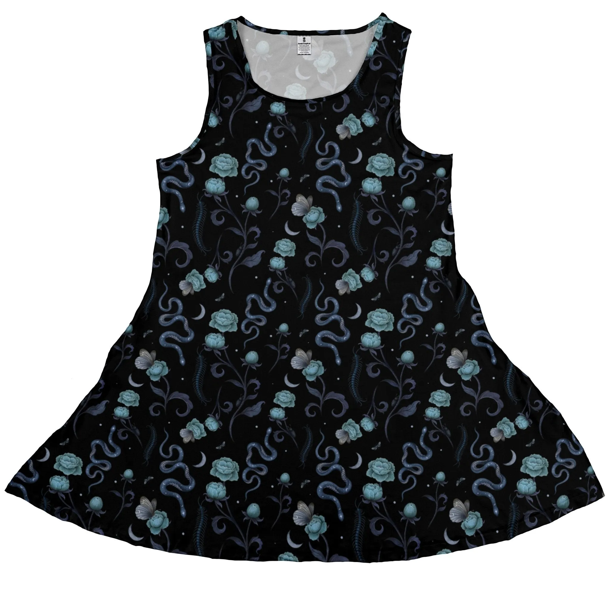 Episodic Serpent Garden Blue Space Dress
