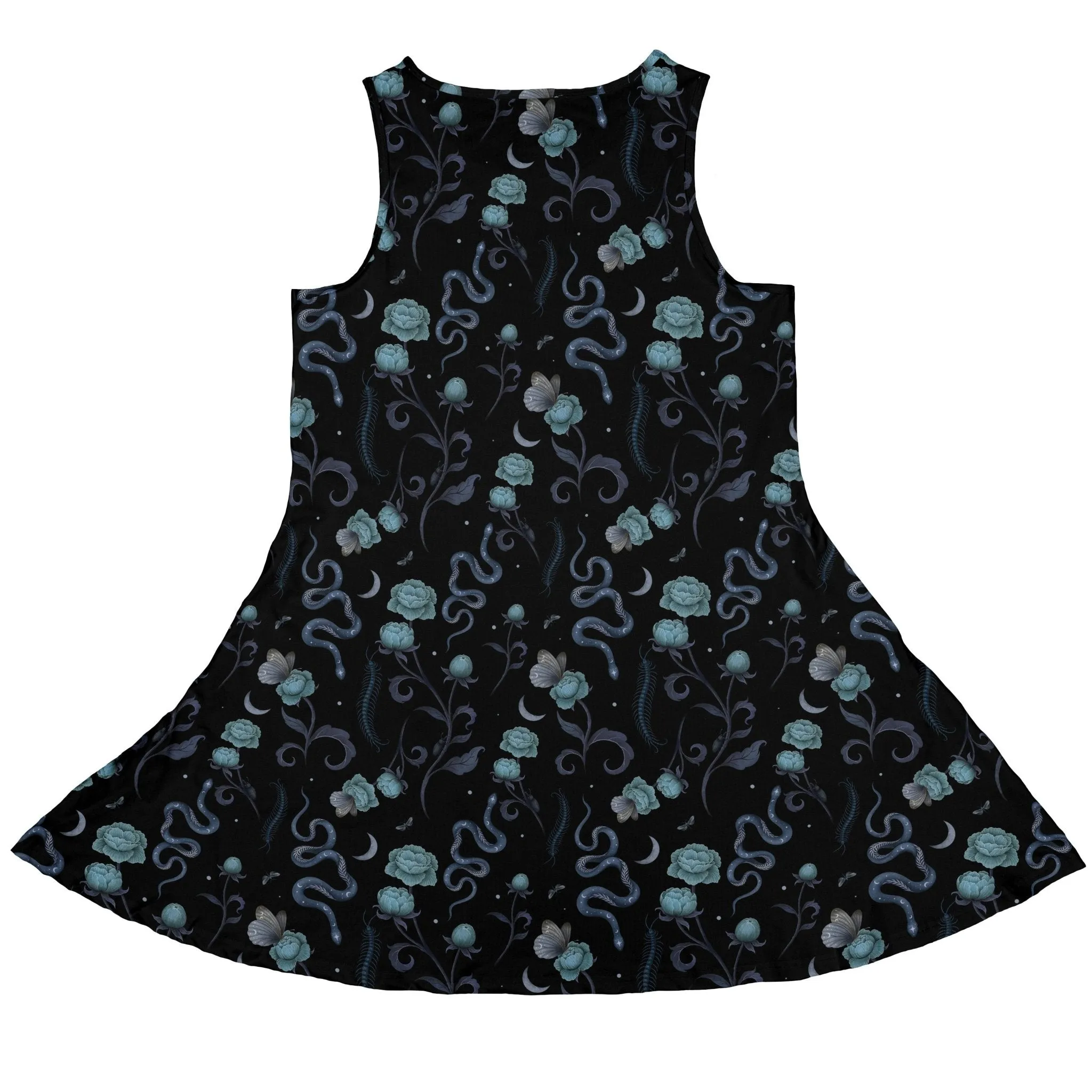 Episodic Serpent Garden Blue Space Dress