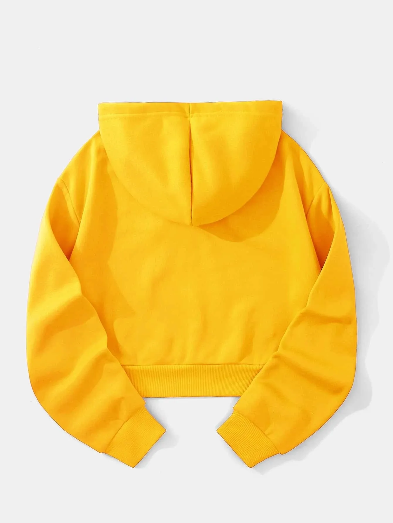 Floral Print Drop Shoulder Drawstring Thermal Lined Hoodie FW24