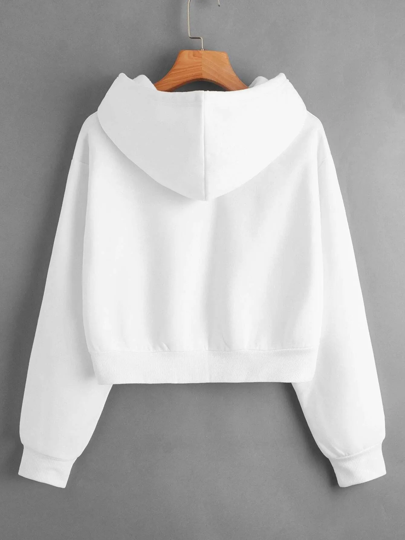 Floral Print Drop Shoulder Drawstring Thermal Lined Hoodie FW24