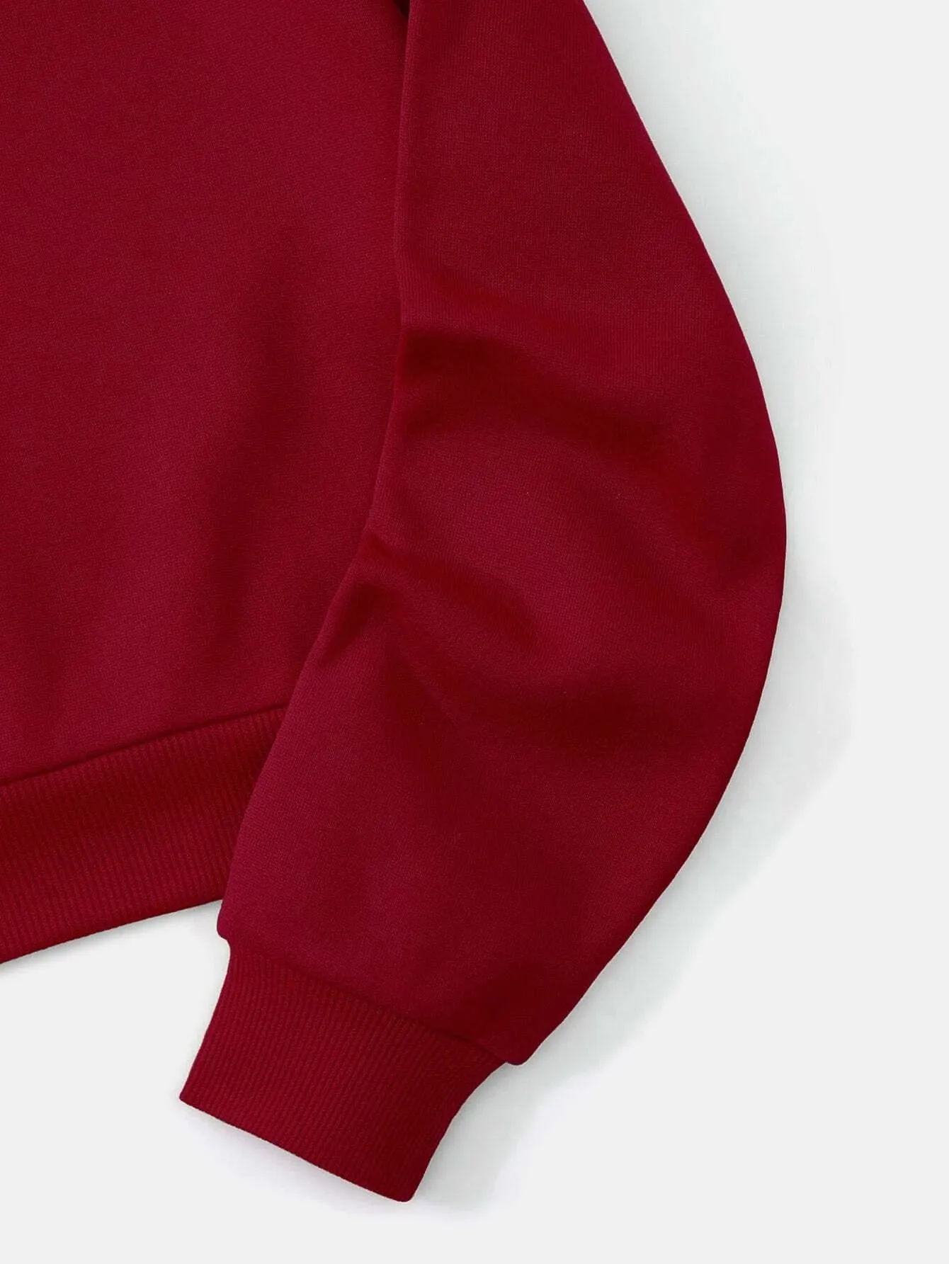 Floral Print Drop Shoulder Drawstring Thermal Lined Hoodie FW24