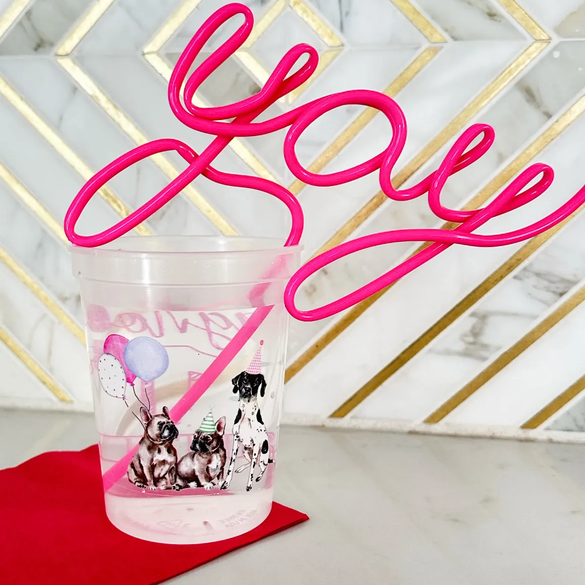 Full Color Clear Dog Stadium Cups