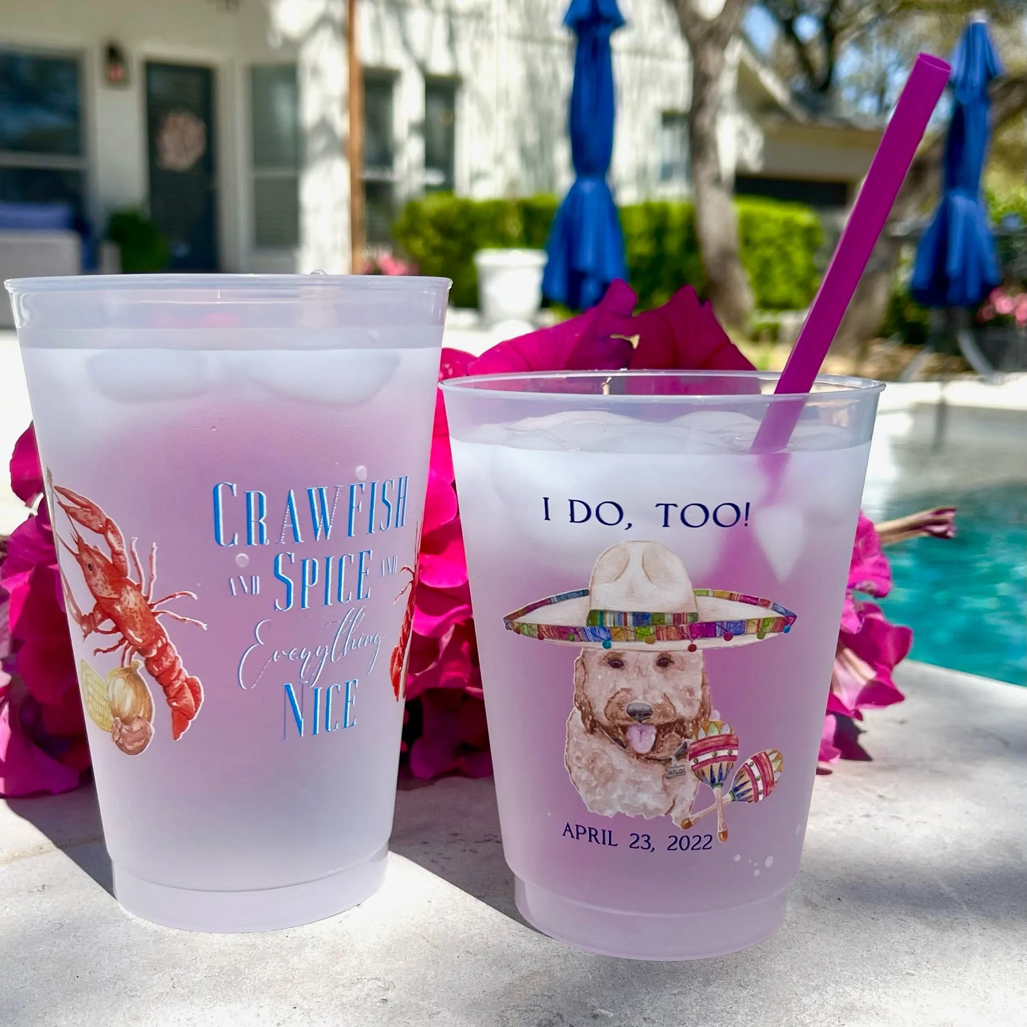 Full Color Crawfish Shatterproof Cups