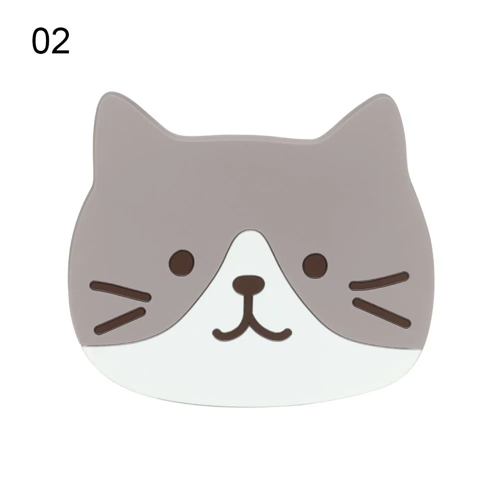 Funki Buys | Coasters | Cute Cartoon Cat Face Cup Mats 6 Pcs