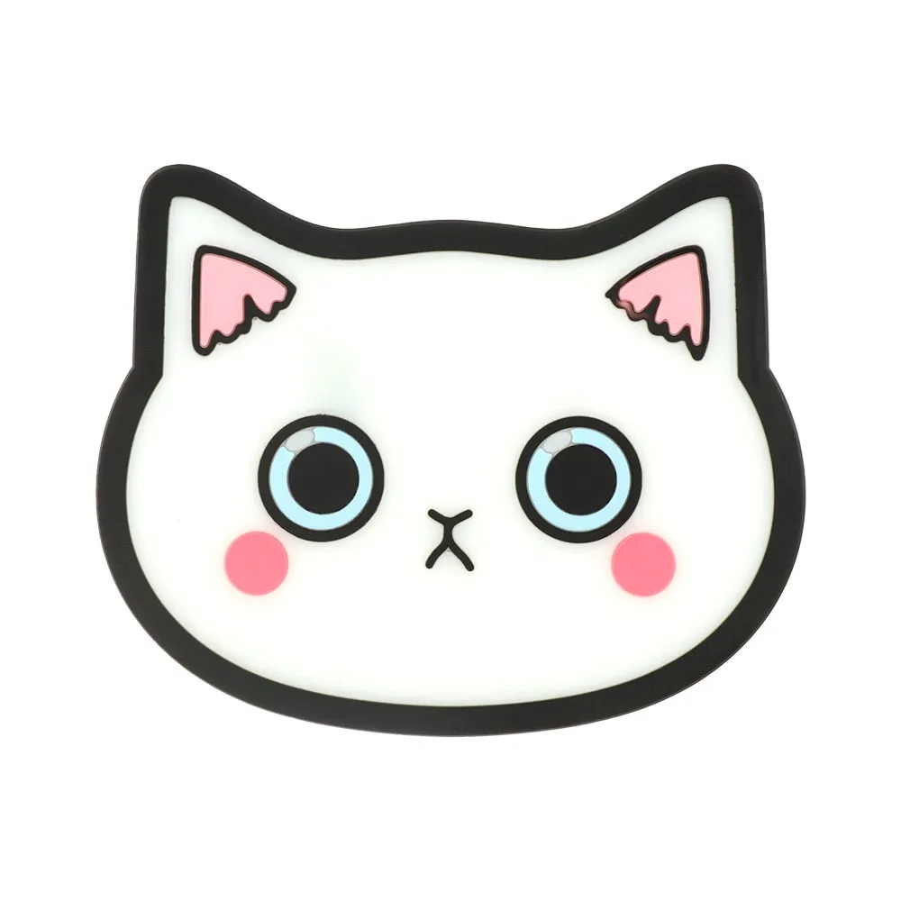 Funki Buys | Coasters | Cute Cartoon Cat Face Cup Mats 6 Pcs