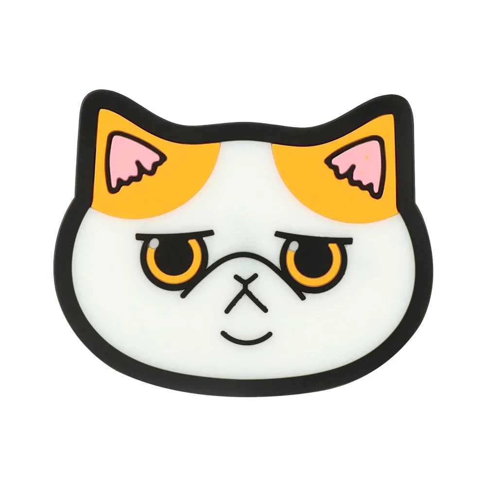 Funki Buys | Coasters | Cute Cartoon Cat Face Cup Mats 6 Pcs