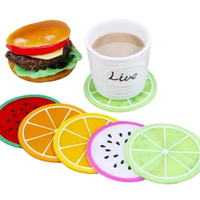 Funki Buys | Coasters | Fruit Design Drink Mats 6 | 7 Pcs Sets