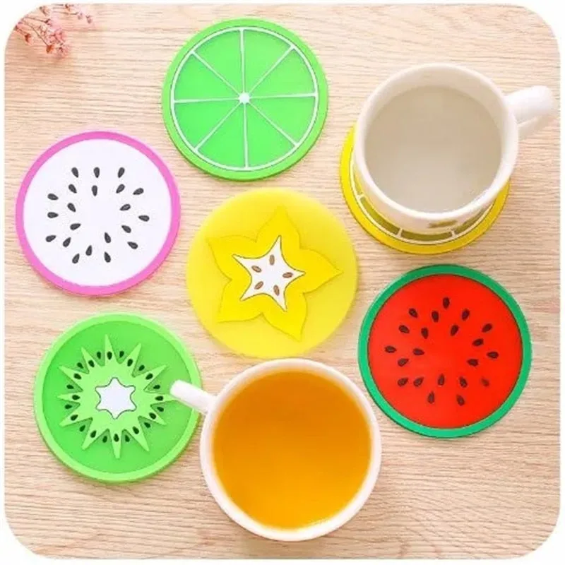 Funki Buys | Coasters | Fruit Design Drink Mats 6 | 7 Pcs Sets