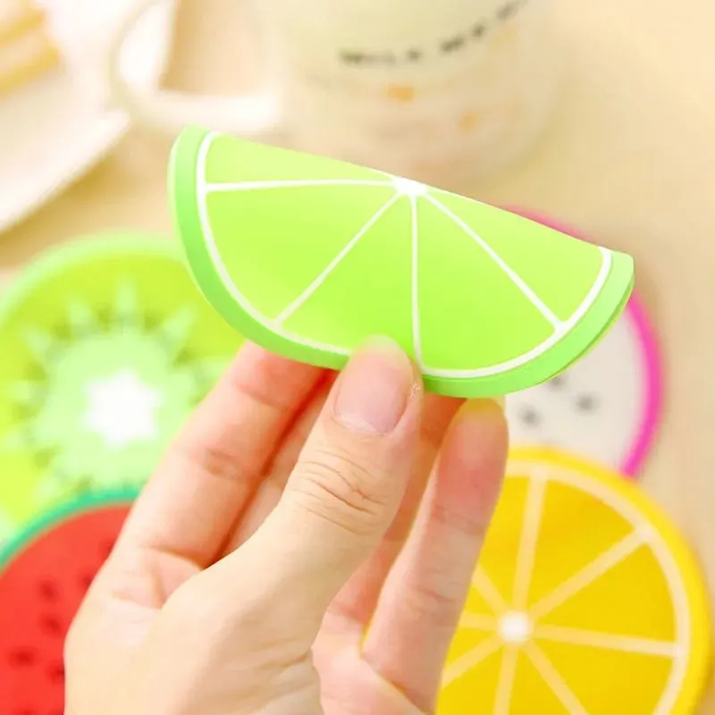 Funki Buys | Coasters | Fruit Design Drink Mats 6 | 7 Pcs Sets
