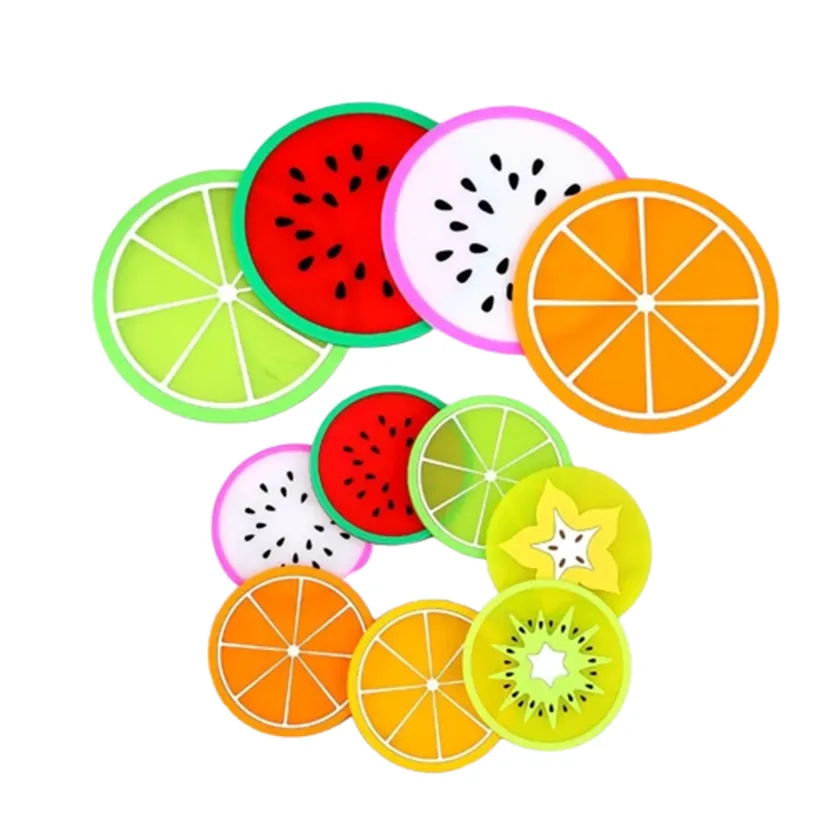 Funki Buys | Coasters | Fruit Design Drink Mats 6 | 7 Pcs Sets