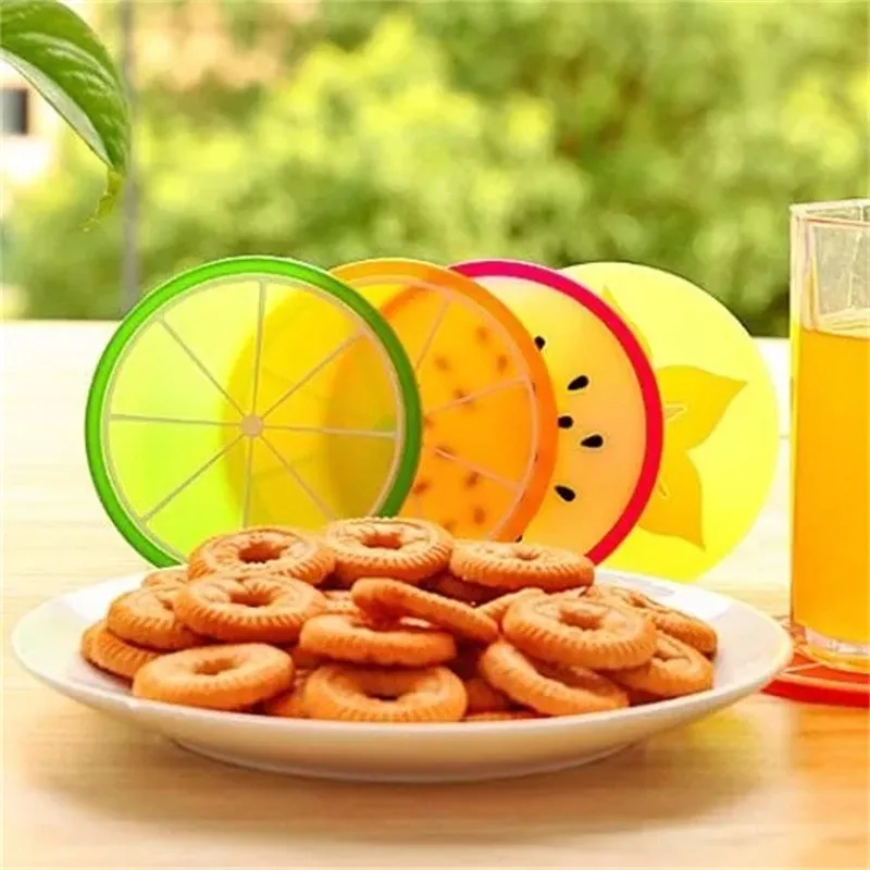 Funki Buys | Coasters | Fruit Design Drink Mats 6 | 7 Pcs Sets