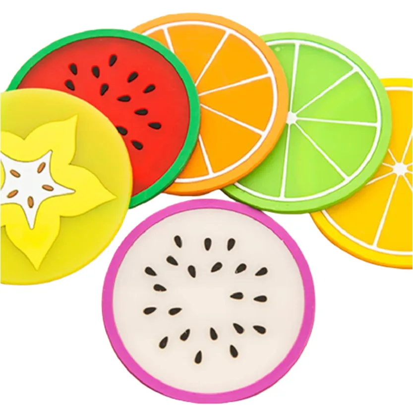 Funki Buys | Coasters | Fruit Design Drink Mats 6 | 7 Pcs Sets