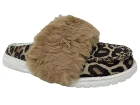 Gypsy Jazz Leopard Softie Slip On Shoes