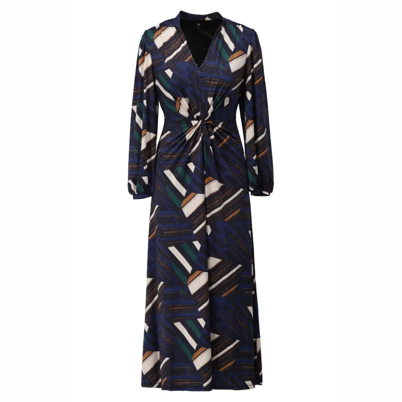 K Design V-Neck Maxi Dress