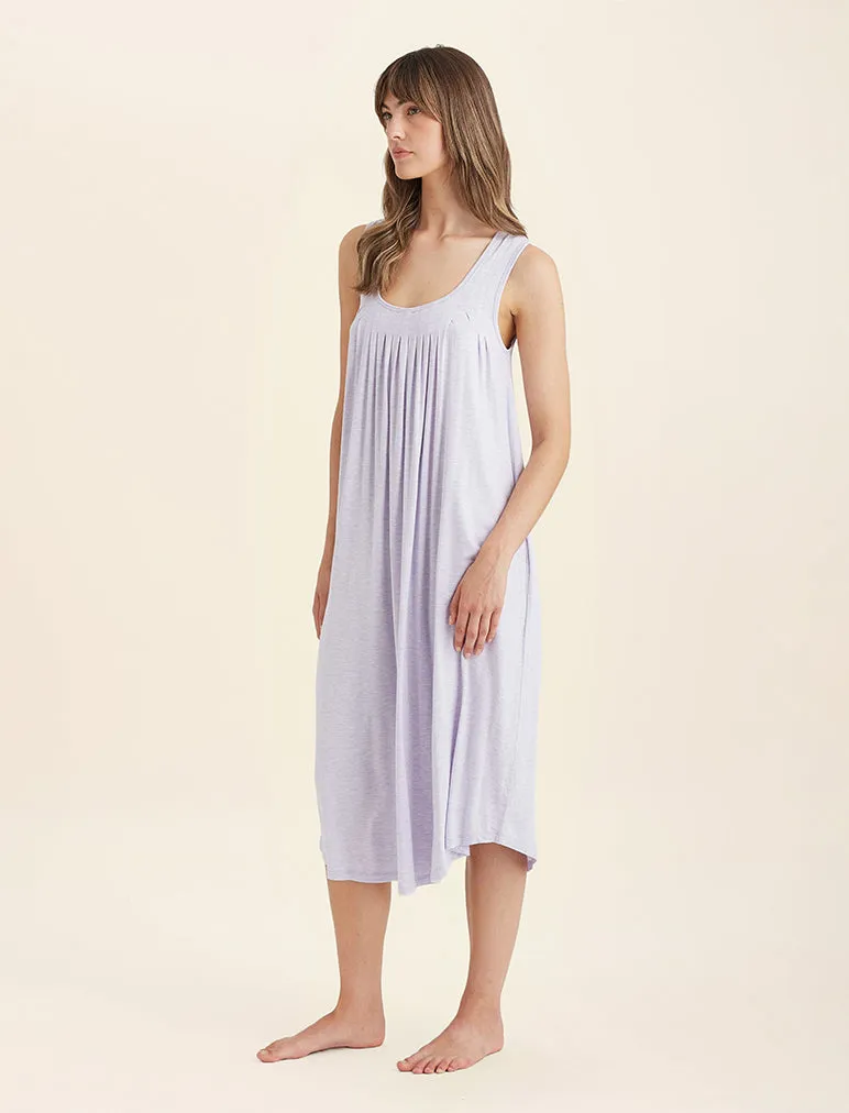 Kate Modal Soft Pleat Front Maxi Nightgown