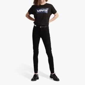 Levi's 721 High Rise Skinny Jeans In Long Shot Black 32leg